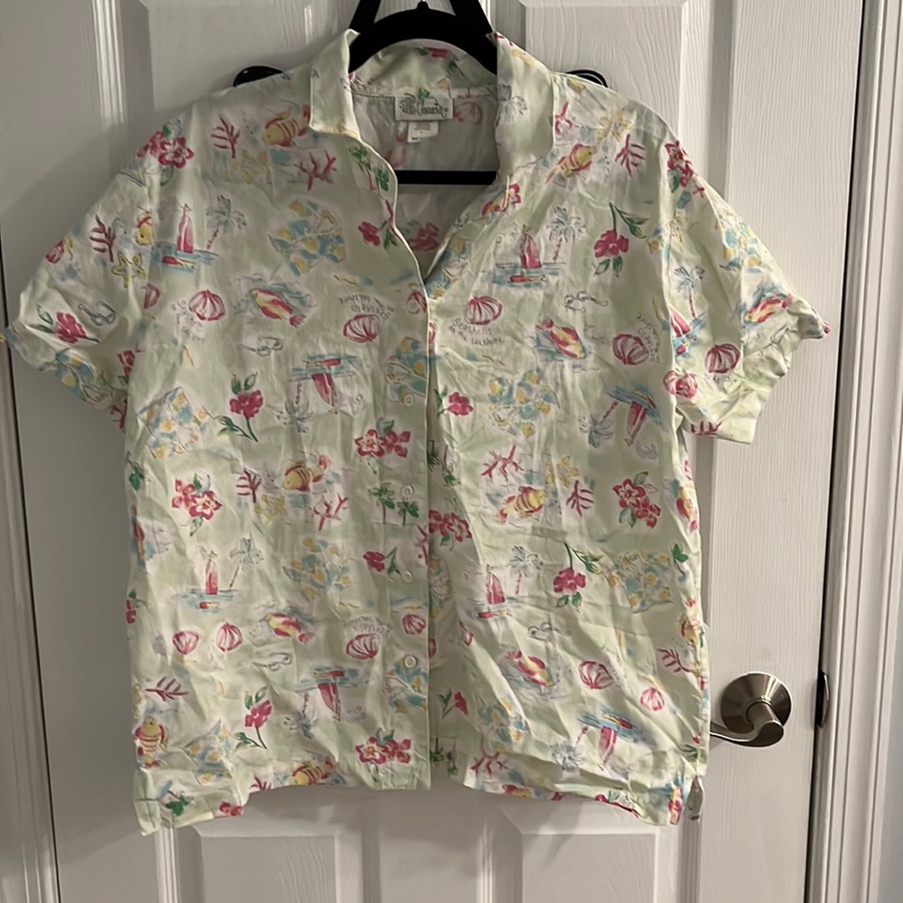 Character Seashells by the Seashore Button Up Shirt